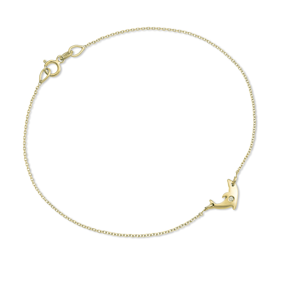 Mikiko br Delfín de 18k oro amarillo de 0,01 ct MB5048O1BR001
