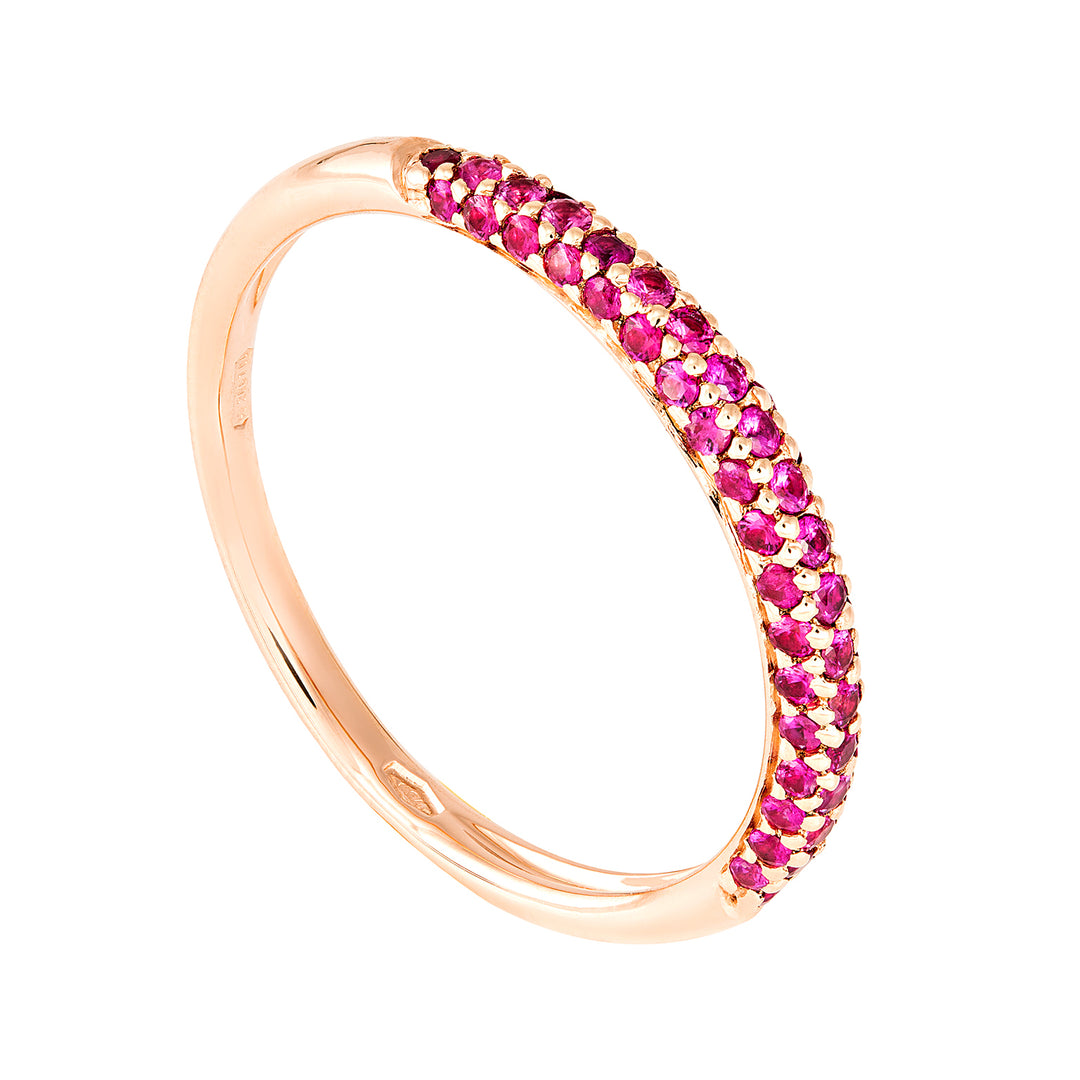 Golay anello eternity 1/2giro pave&