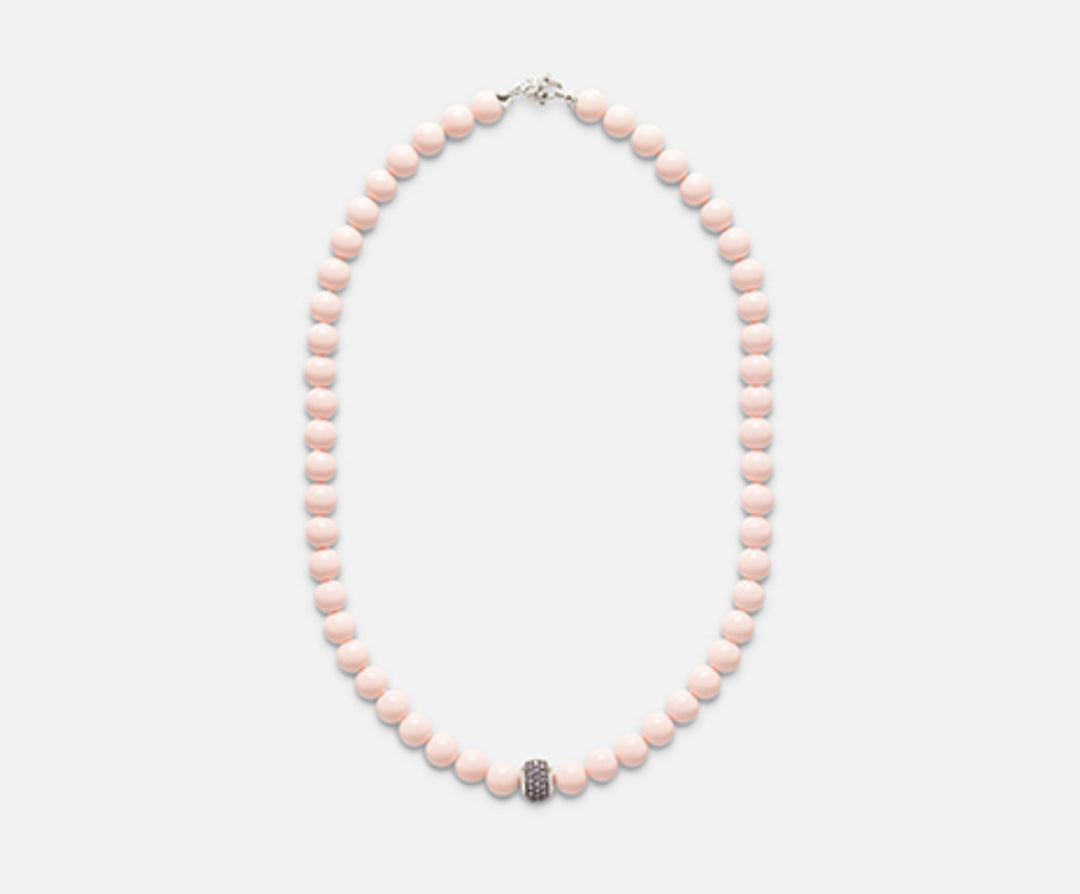 Mikiko cl ag925 aglomerado coral rosa 8mm 45 cm MC7107A4CORALLO