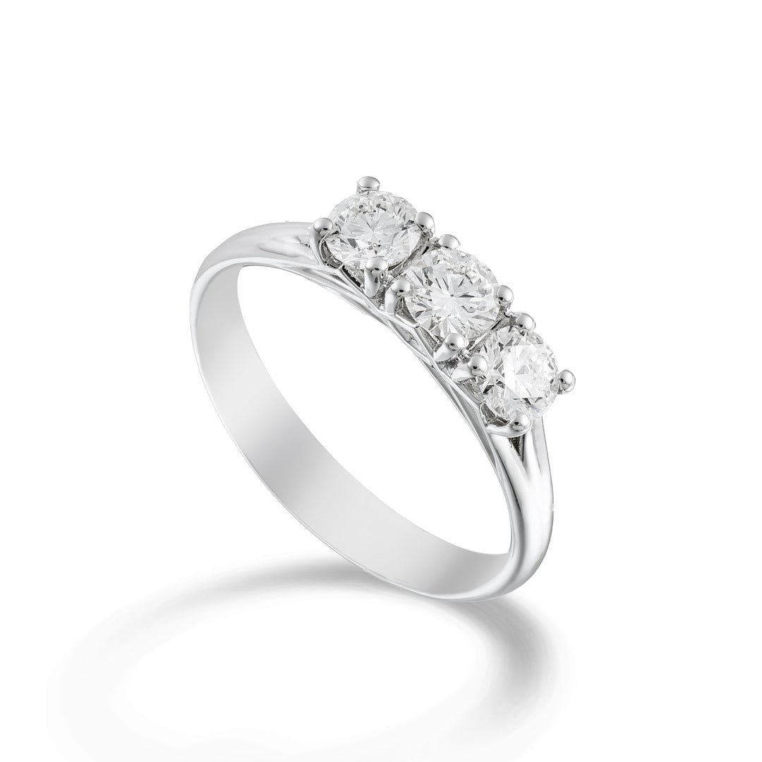 Anillo trilogía lineal Golay 0,90 ct total ATRL400DI090-24143110127
