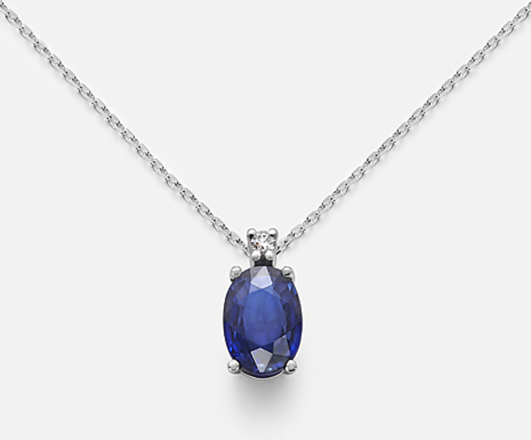 Mikiko cl 9k zaffiro ovale 7x5 ct.0,80 diam. ct.0,015 MD5035R4ZFD