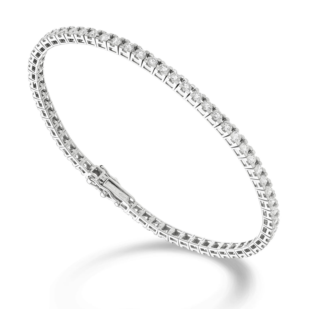 World Diamond Group bracciale tennis castone quadro light ct 0,045 cad BTQ800D0045-170-25343110288