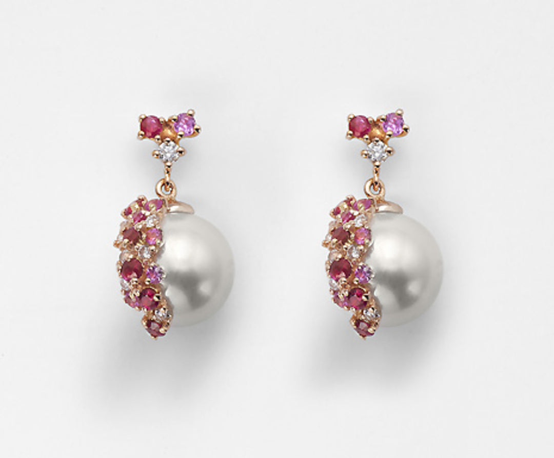 Mikiko ou 18k ak 8/8,5 ct 0,20 saphirs roses 0,28 ct rubis 0,34 ct MO1423O3ABBI080