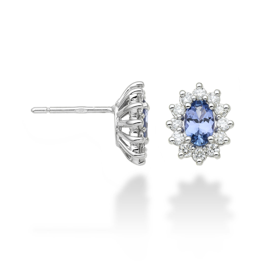 Mikiko or 9k tanzanite n. ovale 6x4 ct.0,76 diam. ct.0,46 MO5030R4TZN