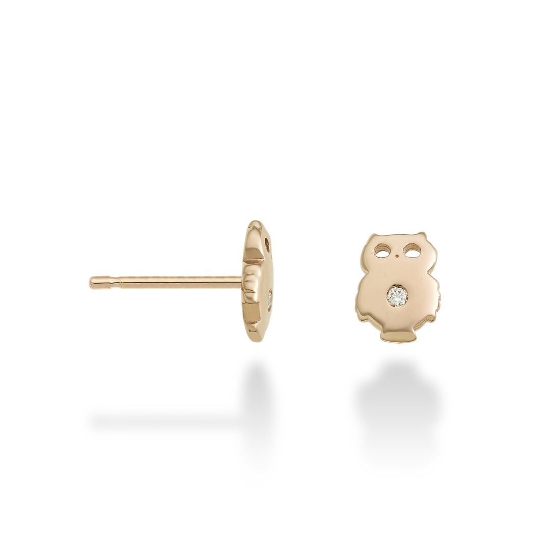 Nihama o búho de 18k en oro rosa de 0,02 ct NO5112O3BR002