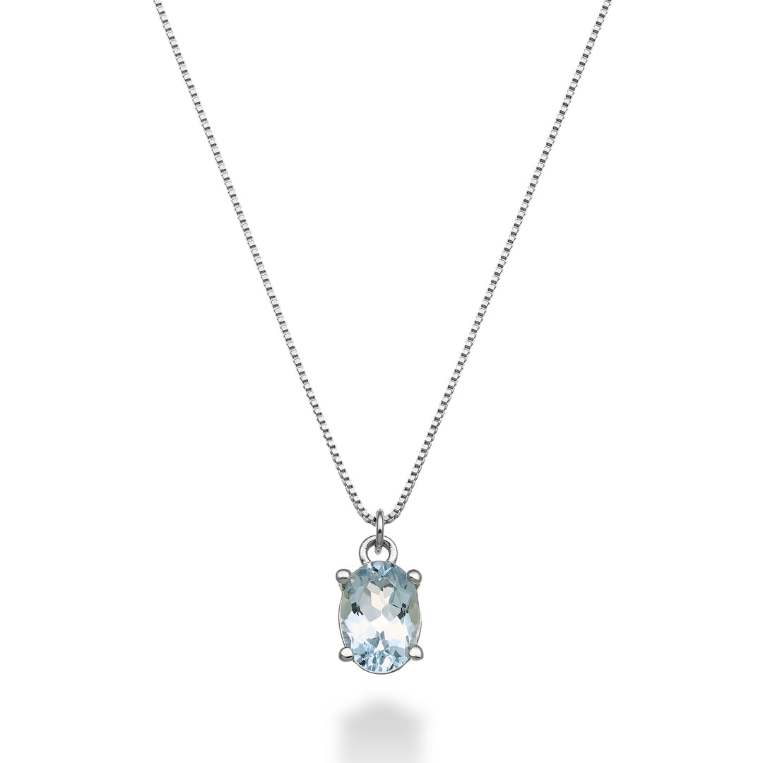 Mikiko cl 18k aigue-marine ovale 7x5 ct.0,50 MD5141O4AM