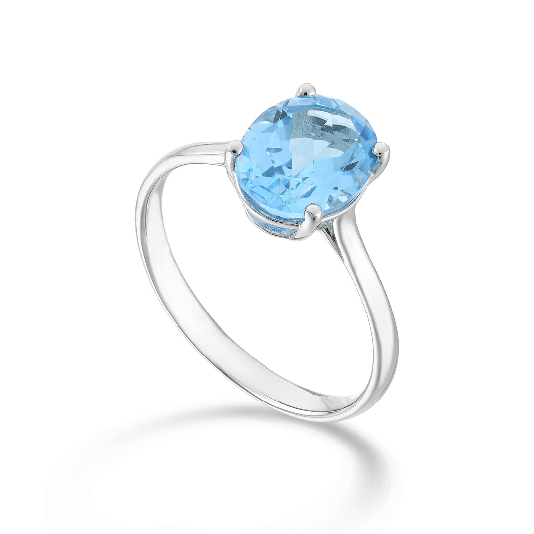 Mikiko an 18k oval Swiss topaz 9x7 ct.2.10 MA5173O4TPAZ