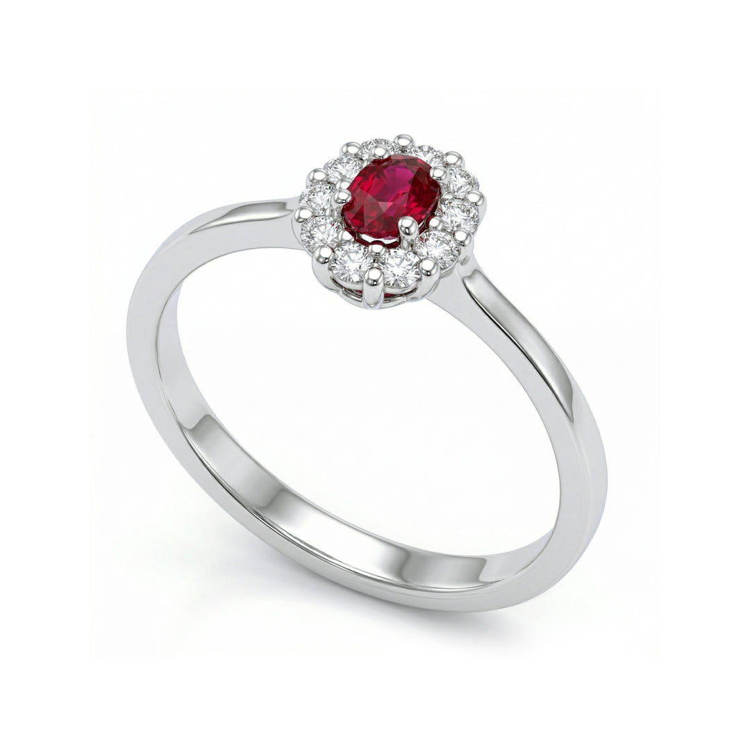 Bague rubis ovale Golay 4x3 et diamants ACL040DIRU-25143110212