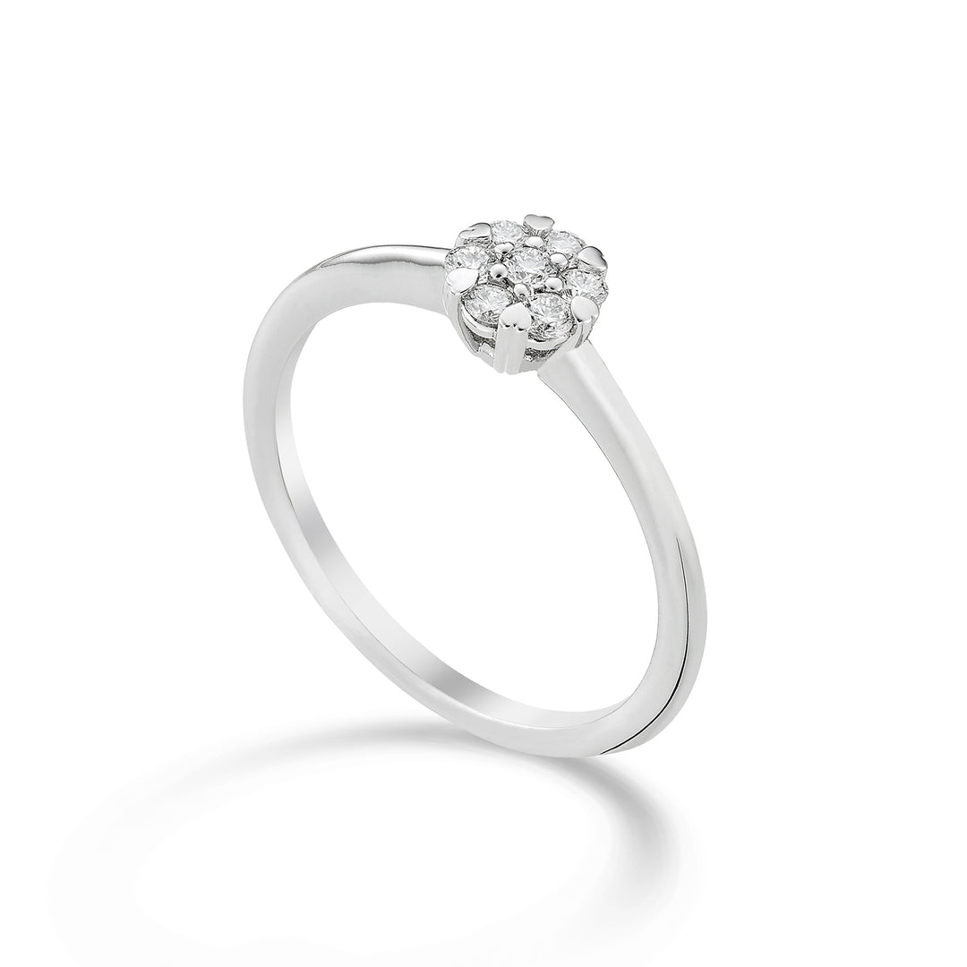 Anillo de varias piedras de World Diamond Group 7 piedras en total ct. 0,28 AM001D030-23009110035