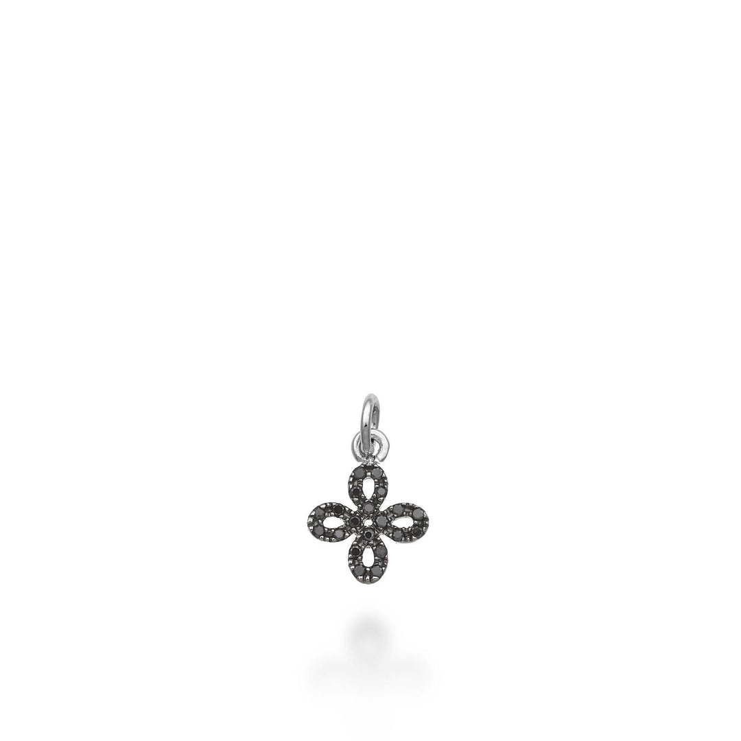 Pendentif croix World Diamond Group 18 carats ct.0,11 rhodium noir GPEN411BKO6