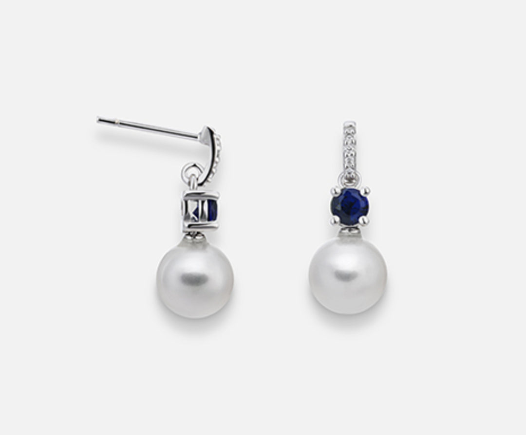 Mikiko or 18k fw 7,5/8 zaffiro tondo mm3,5 ct.0,38 dia ct.0,03 MO1533O4FABI075