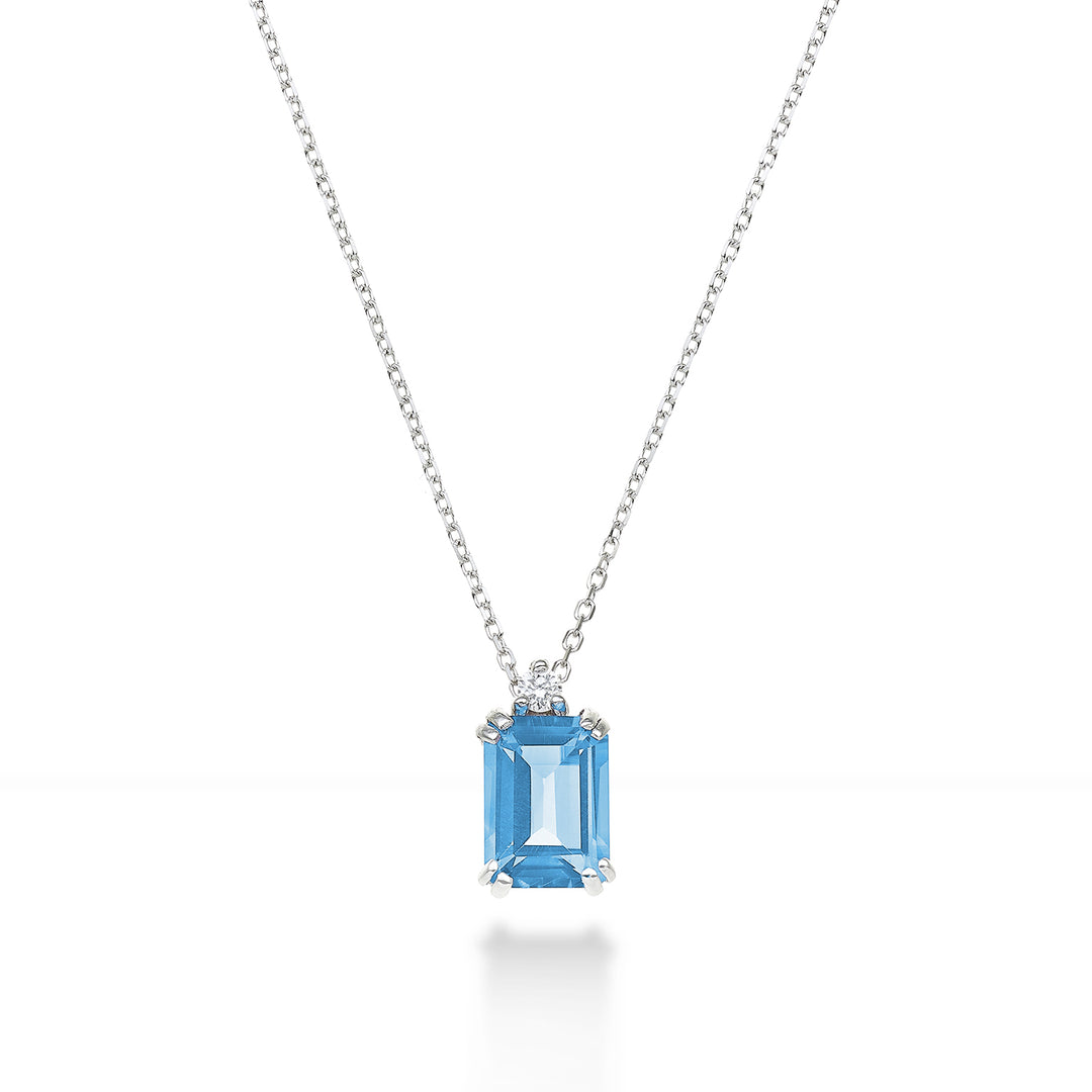 Nihama cl 18k topacio azul octogonal 7x5 ct.1,20 diam. unidad 0,025 NPCL090DITPAZ2O4