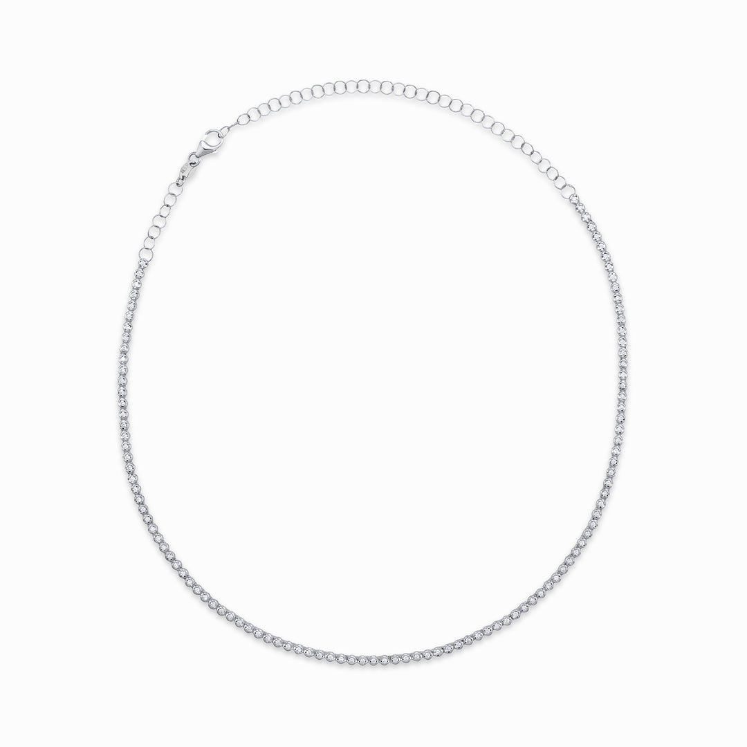 Tour de cou multistone Golay "choker" rond en fonte. 1,00 ct GMPF005DI107-26043110222