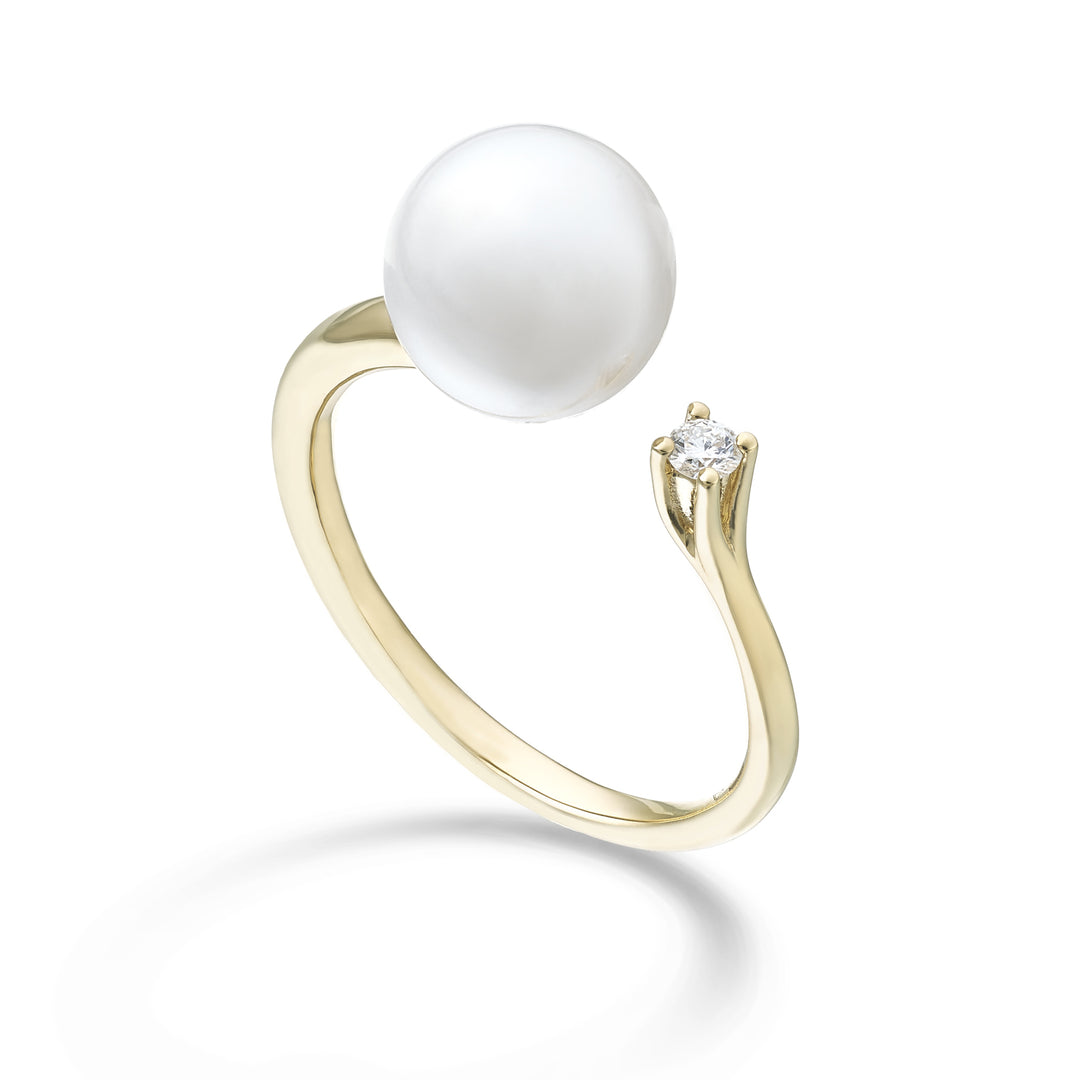 Mikiko en oro amarillo de 18k ak 9/9,5 ct.0,05 MA0846O1ABBI090