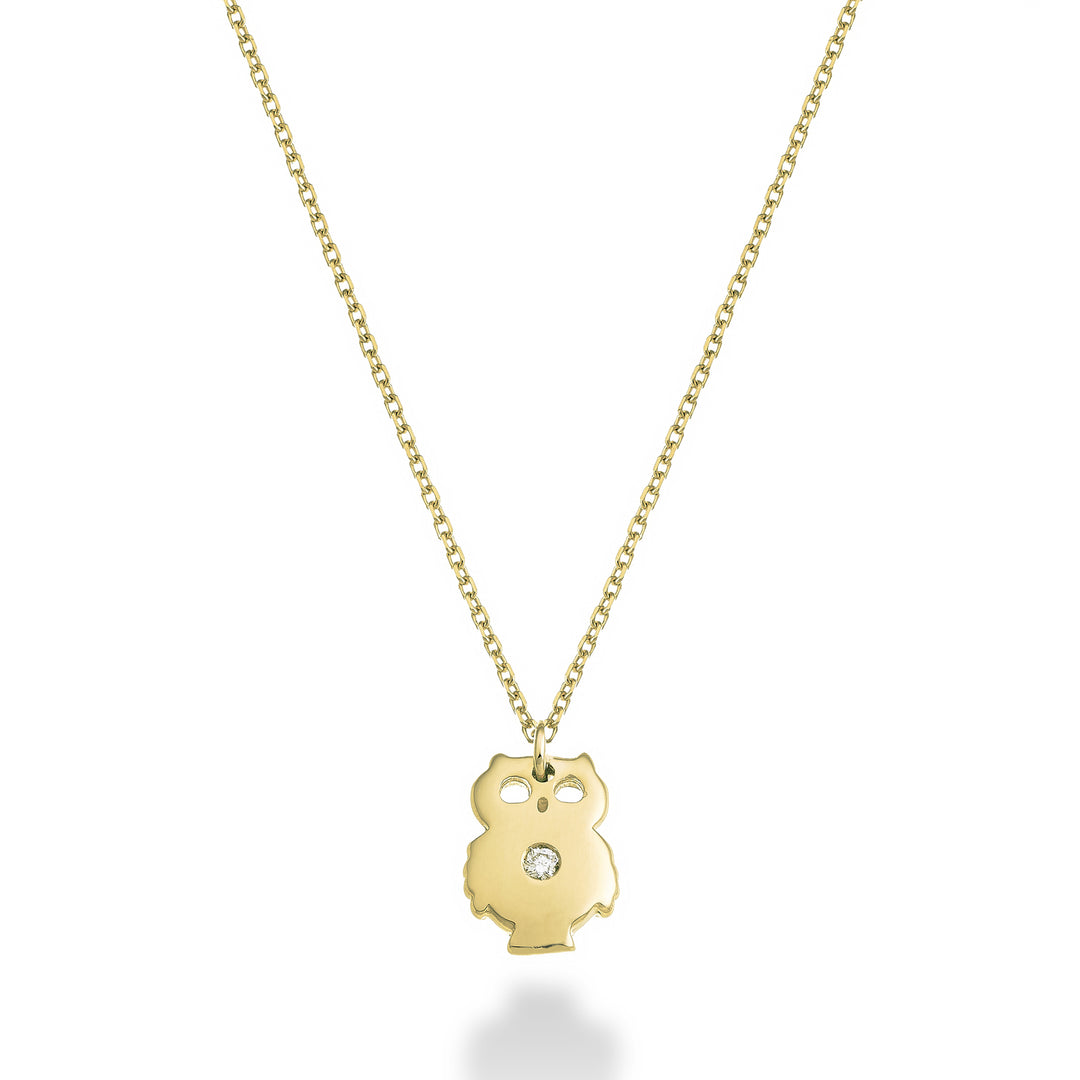 Nihama cl 18k hibou 0,01 ct or jaune ND5132O1BR001
