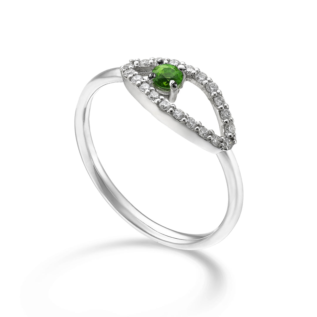 World Diamond Group an 18k "drop" emerald n. ct.0.07 diam. ct.0.15 GA5186O4SMN022