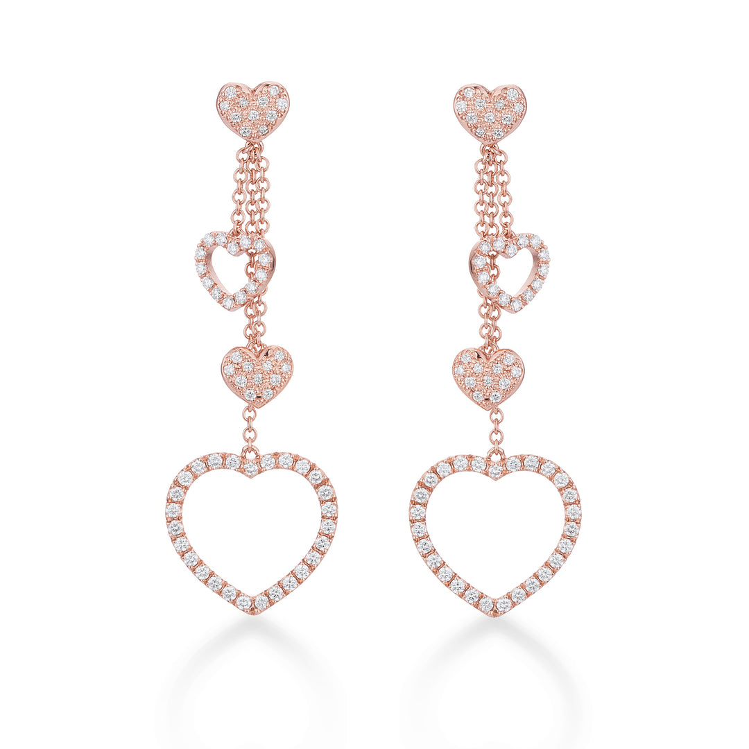Golay orecchini amami pendenti a cuore con diamanti OFCU001DI-22137110068