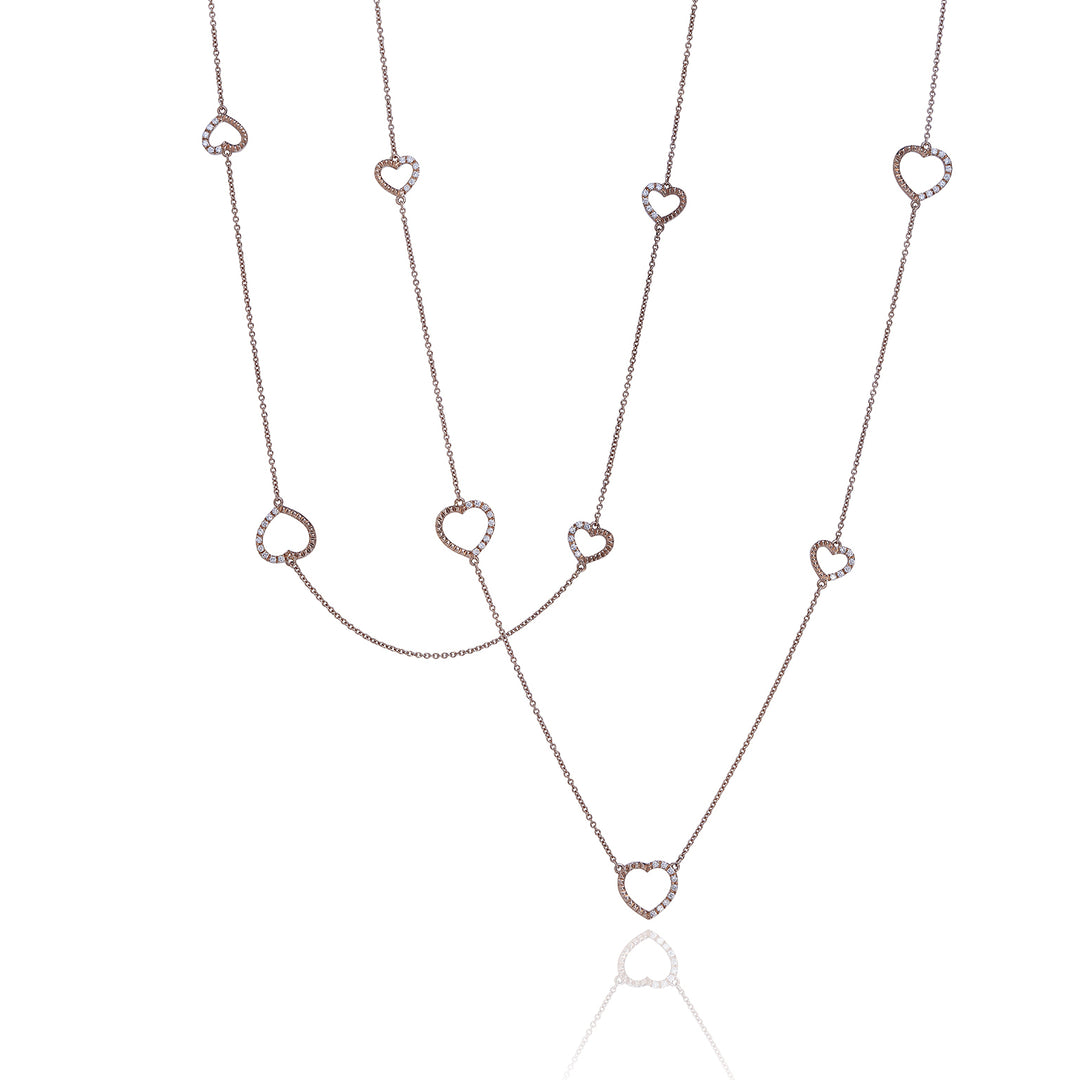 Collier long Golay love me avec coeurs total ct. 0,57GFCU012DI1-22066110089