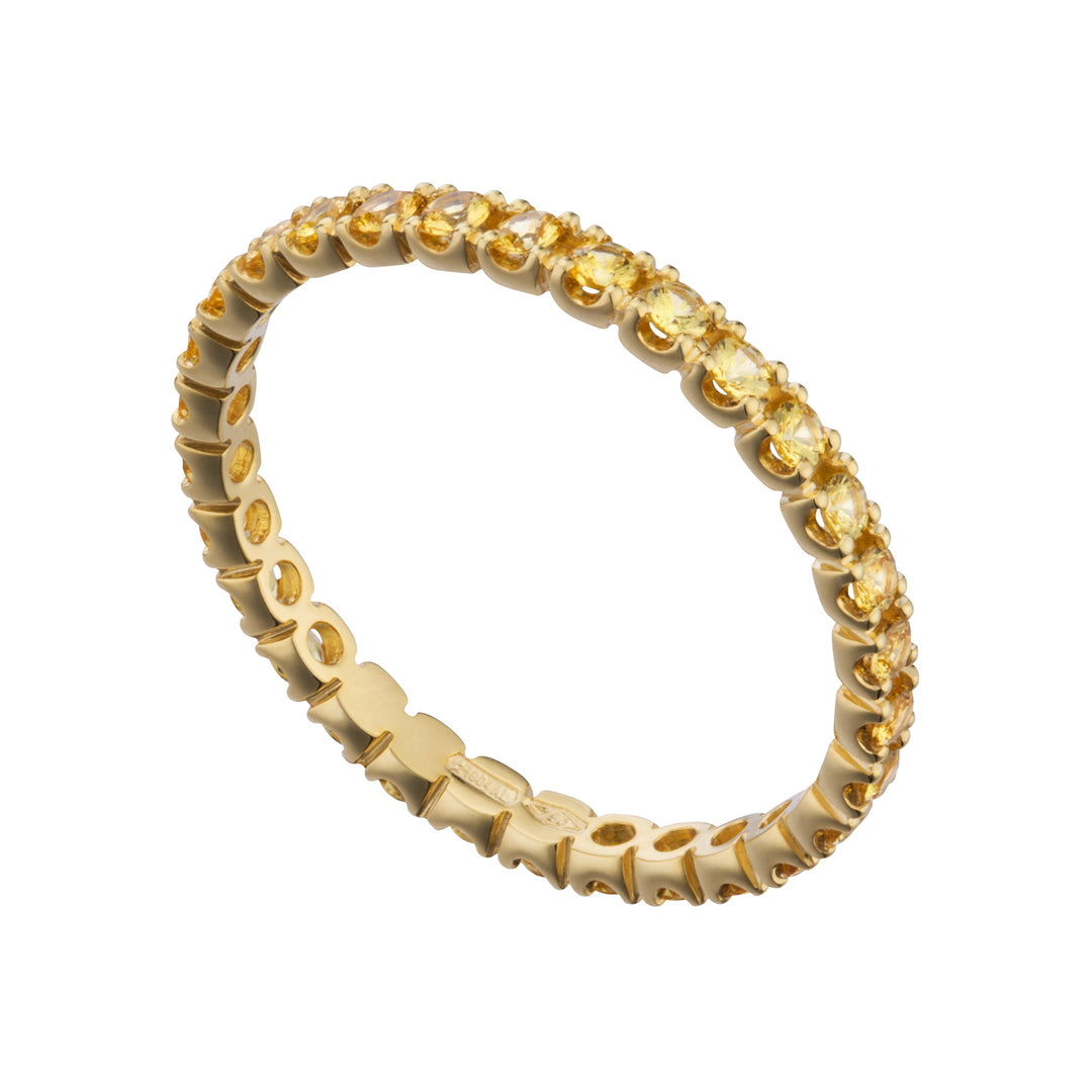World Diamond Group anello girodito diam mm 2,10 zaffiri gialli AET011055ZY-21040110038