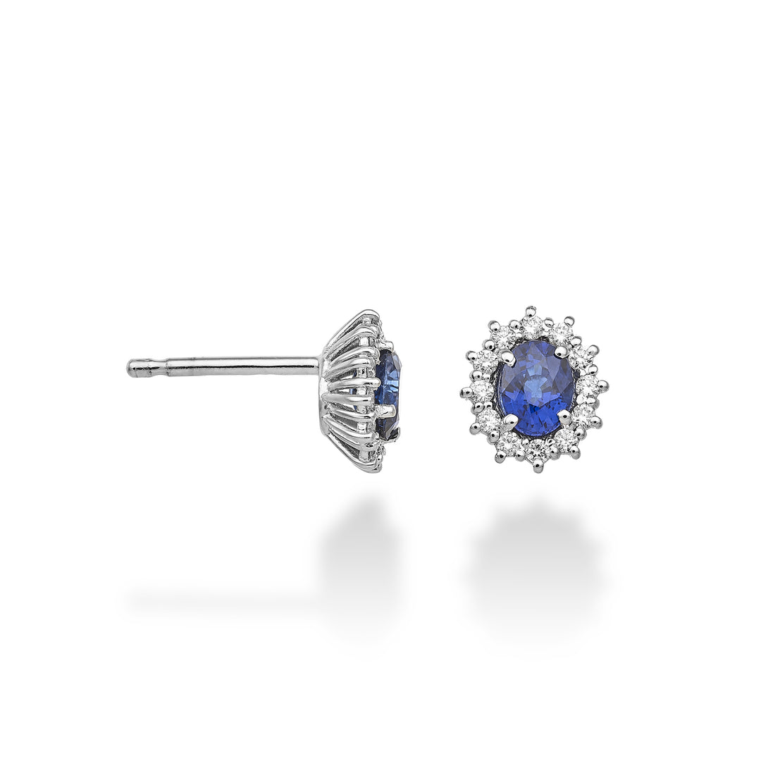 Mikiko or 9k zaffiro ovale 5x4 ct.0,80 diam. ct.0,20 MO5104R4ZFD