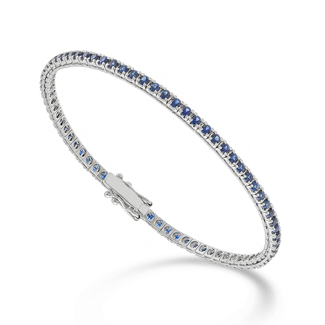 Nihama br tennis 18k sapphires ct. 3.20 cm.17.5 - 71 settings NBTQ250ZFRO4