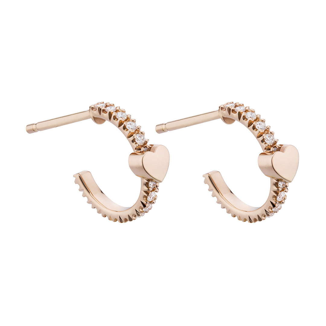 Créoles Golay avec diamants et élément coeur OFC033DI1-19011110057