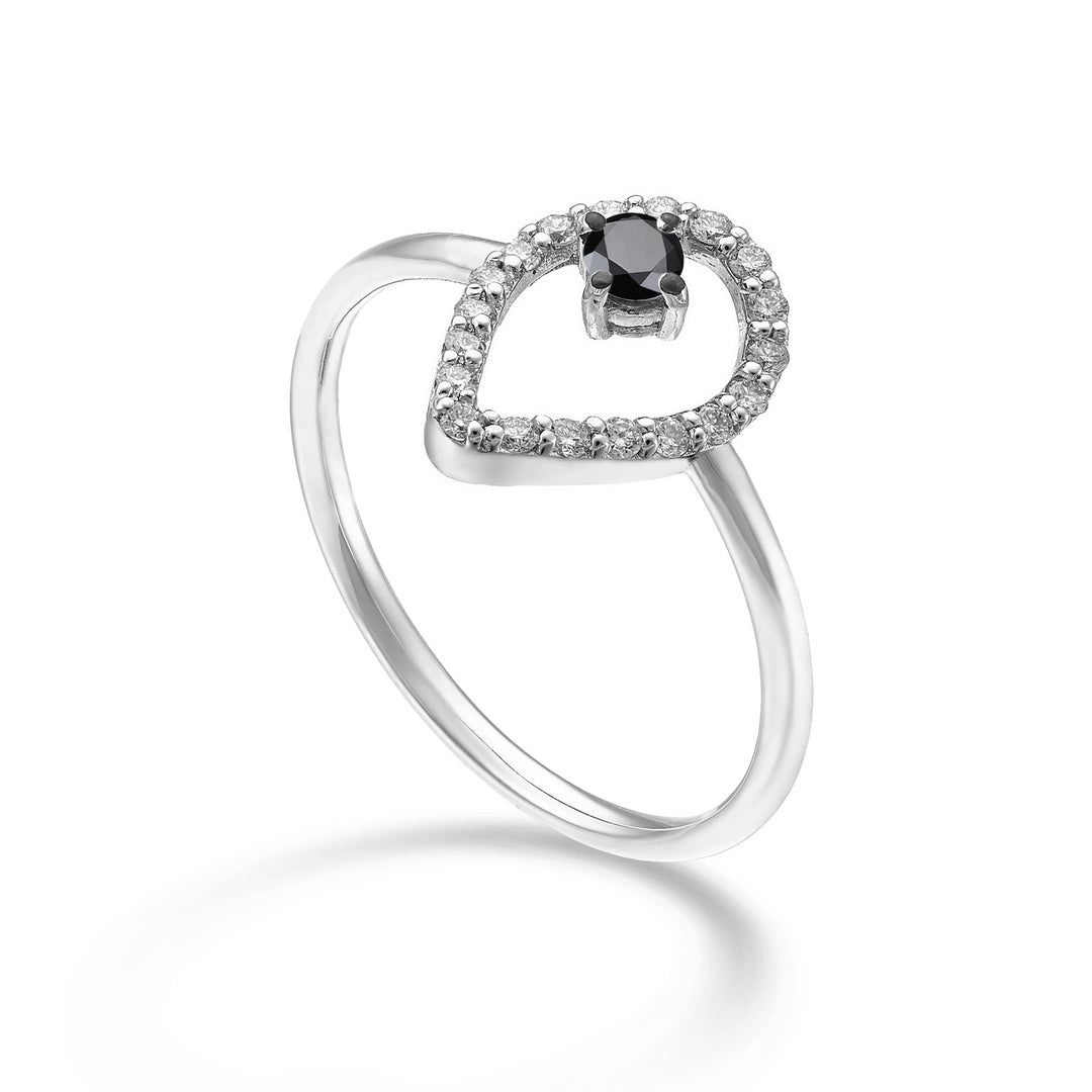 World Diamond Group an 18k "goccia" diamante black ct.0,10 diam. ct.0,14 GA5185O4BK024