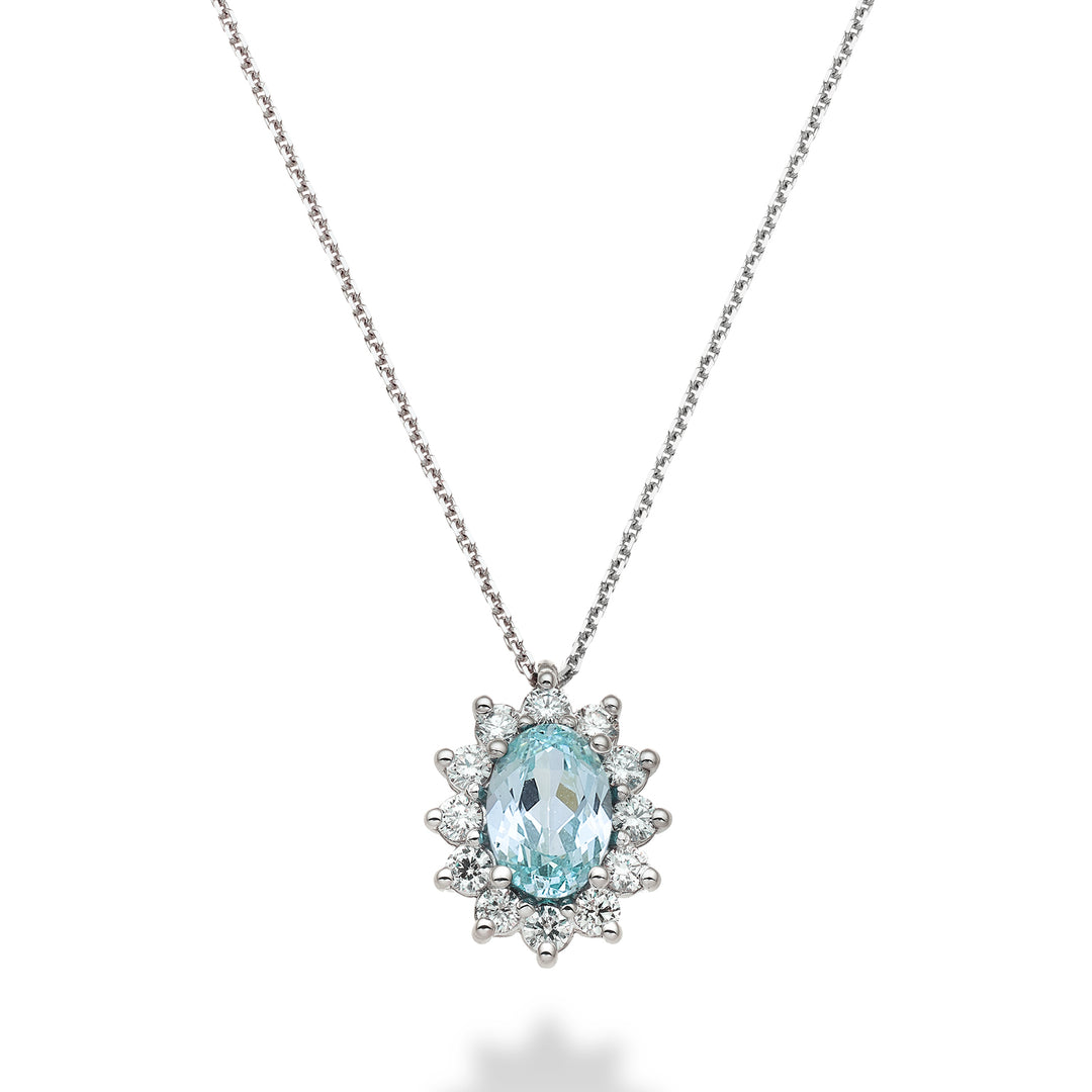 Mikiko cl 18k tormalina paraiba ovale 7x5 ct.0,80 diam. ct.0,30 MD5048O4PAR