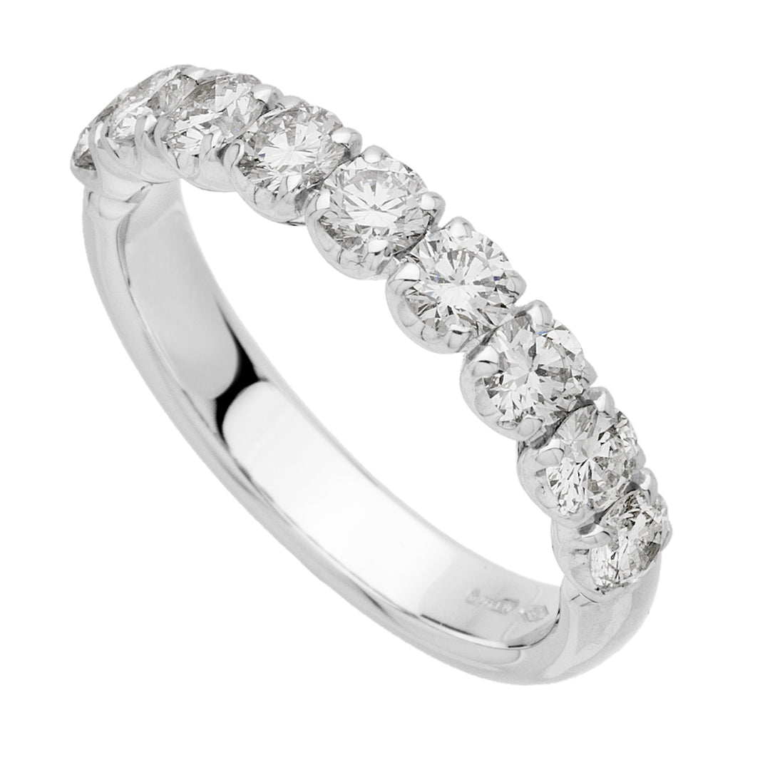 Anillo de eternidad media caña Golay con piedras 0,78 ct AFP1226MG-25337110195
