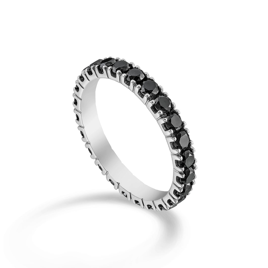 Golay finger ring d. black ct 3.00 white gold size 21 AETL022BK200B-21-23164110085