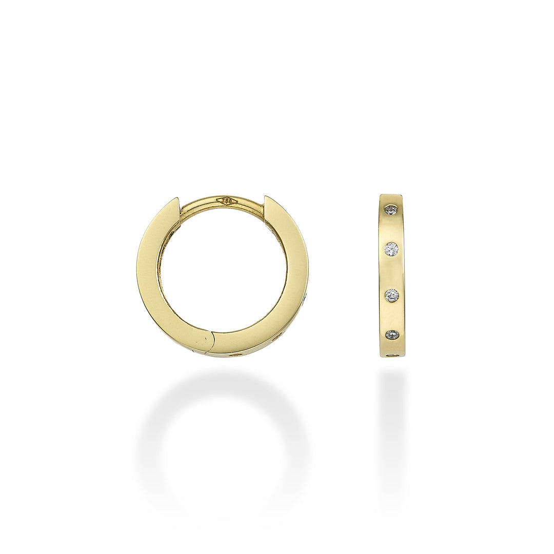 Mikiko or 18k tondi spot diam. ct.0,05 oro giallo diam. est. 12mm MO5063O1BR005