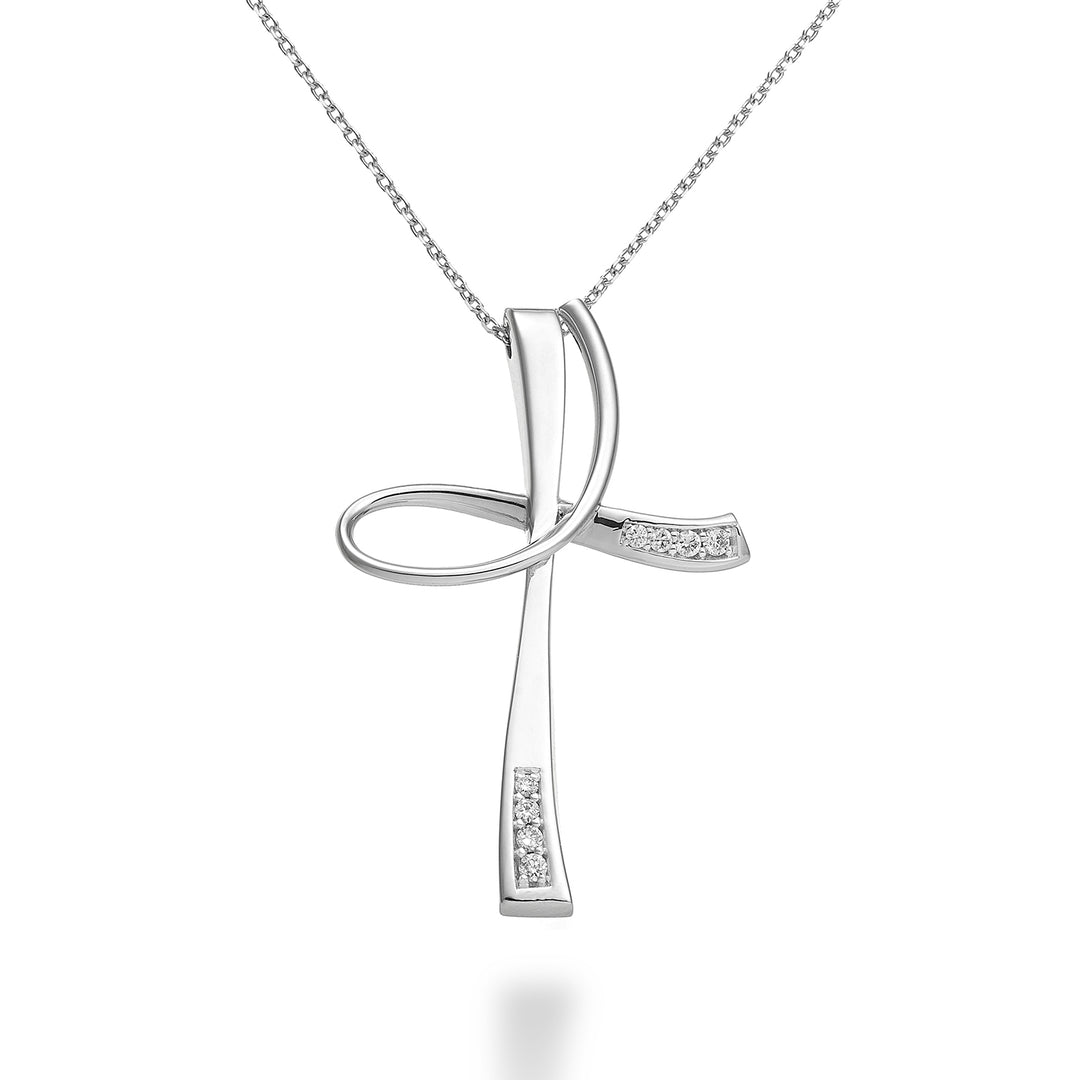 Mikiko cl 18k diámetro. Cruz de 0,06 ct MD5109O4BR006