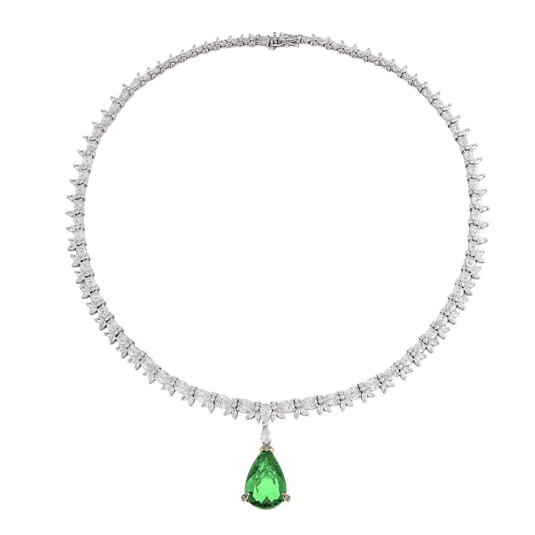 Collier World Diamond Group avec goutte d&