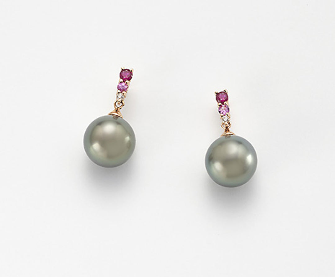 Nihama ou 18k sspb 9/10 diam. Saphir rose 0,03 ct 0,09 ct rubini 0,17 ct NO1349O3SANE090