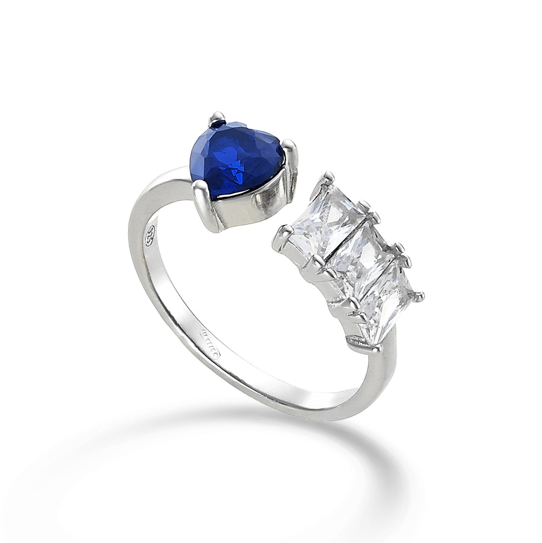 Nihama un bijou ag925 swarovski blanc et bleu NA7196A4BLU0000