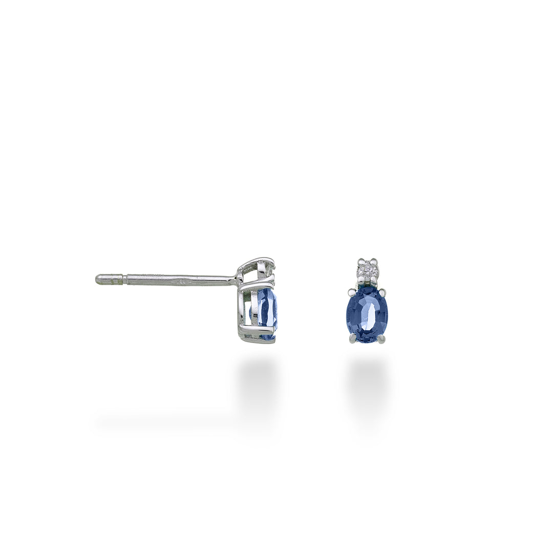 Nihama ou saphir 9k no. ovale 4x3 ct.0,40 diam. 0,02 ctNO5162R4ZFN