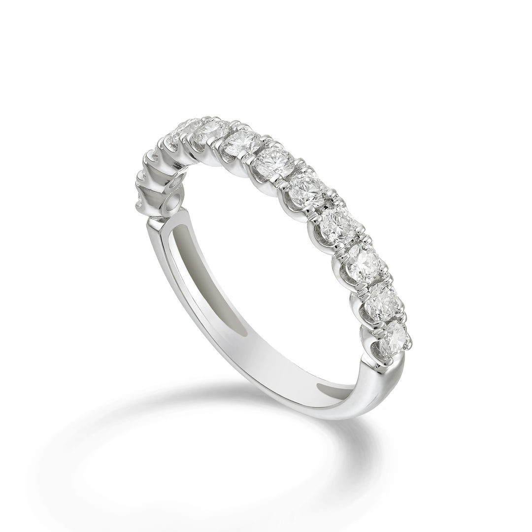 Anillo de media vuelta lineal Golay diam 2,40 mm ct total. 0.69 AETMG011DI069-25014110025
