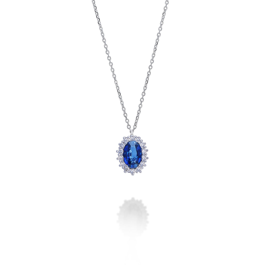 Mikiko cl 9k zaffiro ovale 6x4 ct.0,40 diam. ct.0,13 MD5086R4ZFD