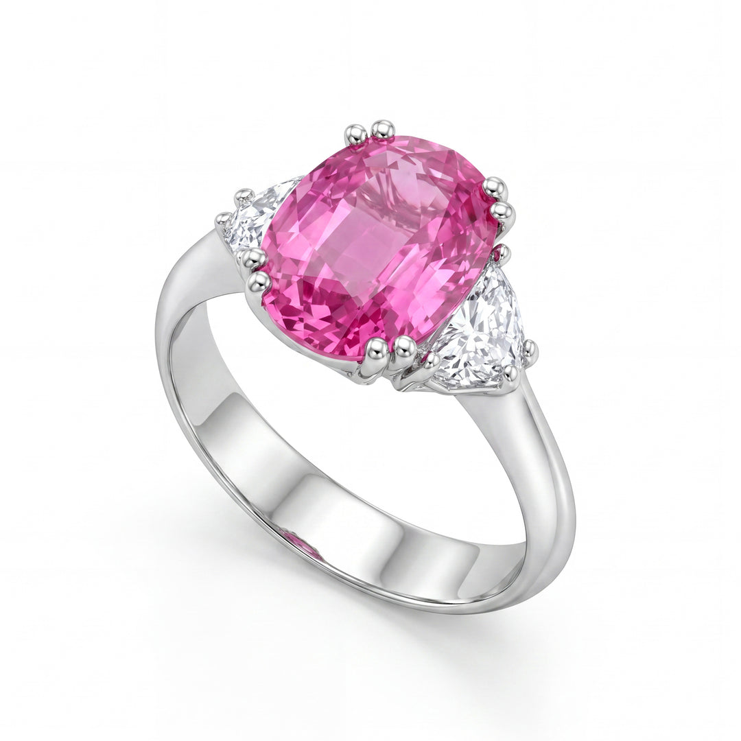 Golay anello z.pink ovale 11x8 e diam mezze lune 0,30ct ACLC426DIZP118-24067110188