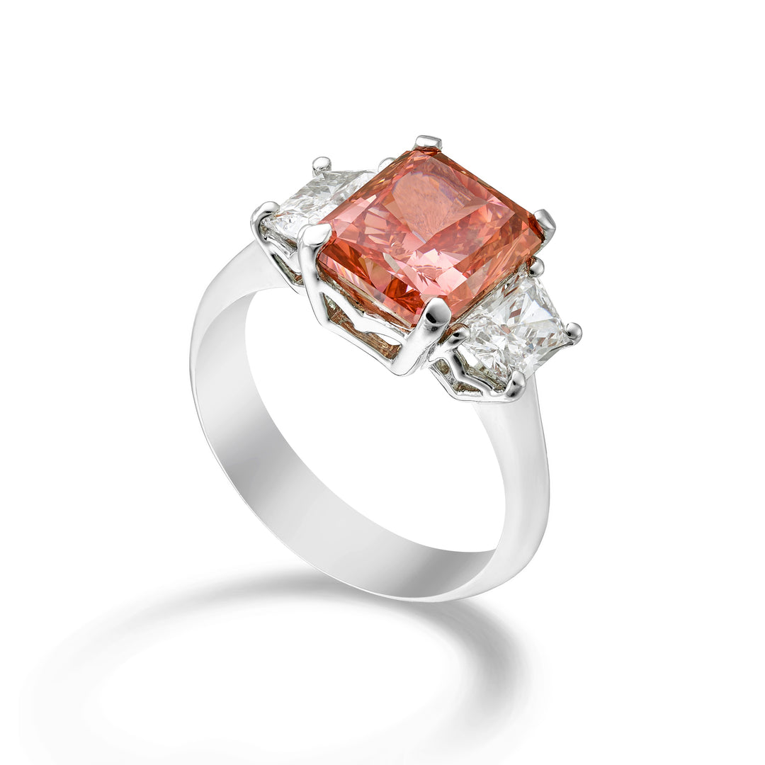 X-Diamond anello xd oro 750 con centrale lgd pink e diamanti XDACL095DI-26054110219
