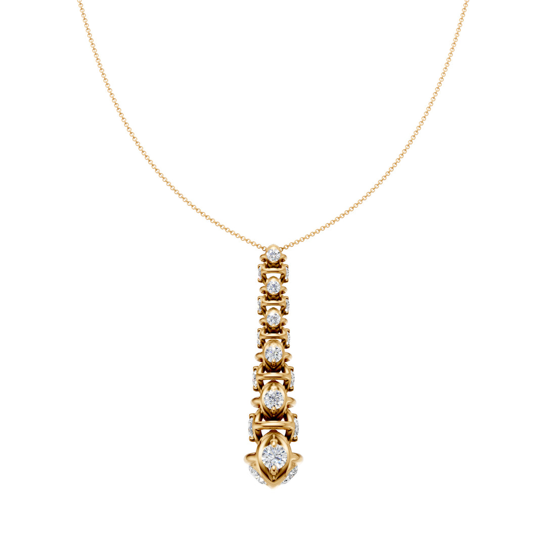Collier Golay avec pendentif maillon souple or jaune GD540D300G-24296110066