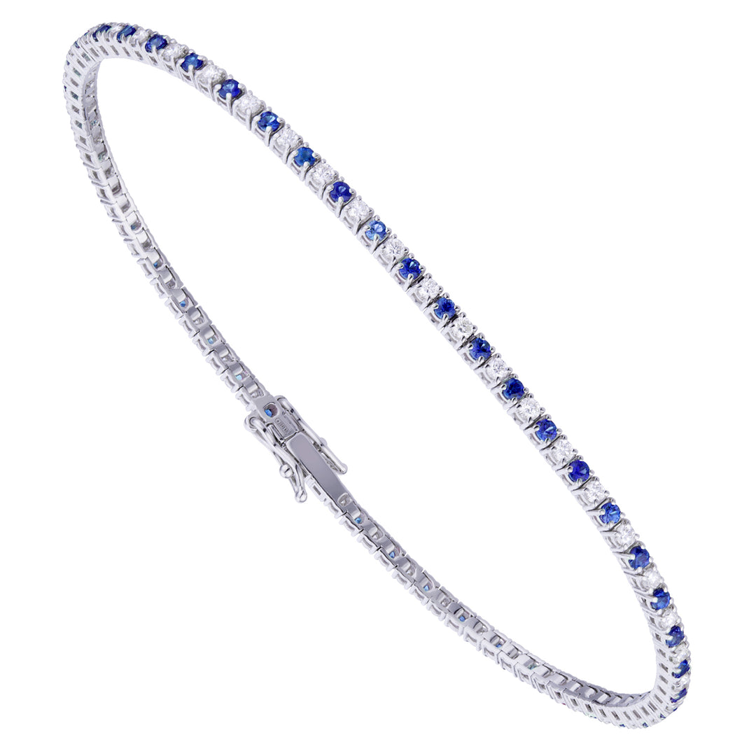 World Diamond Group cast tennis bracelet. wire diam+sapphires 0.93 ct BTF001DIZB1-19323000160