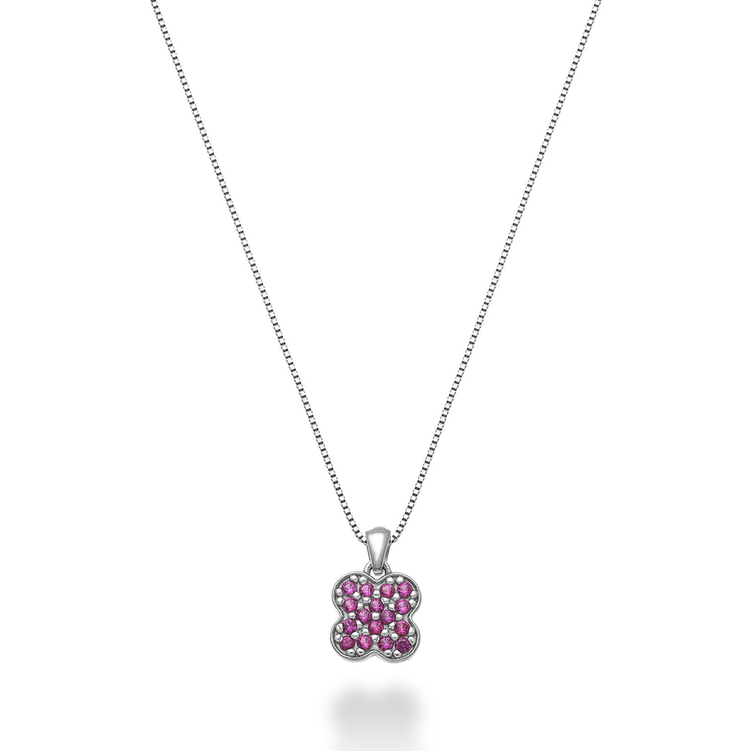 Mikiko cl 18k four-leaf clover rubies 0.10 ct MD5163O4RBR