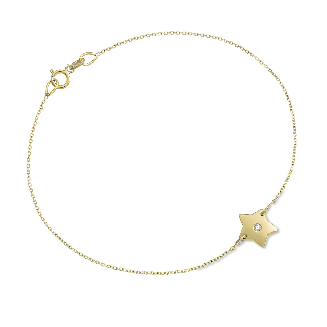 Nihama br estrella de 18k oro amarillo de 0,01 ct NB5040O1BR001