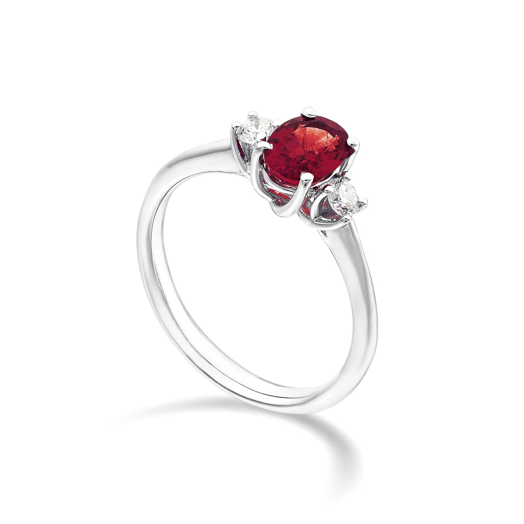 Golay anello trilogy scal rubino ov 5x4 e diamanti +11,5 ATRS438DRU54-24124110013