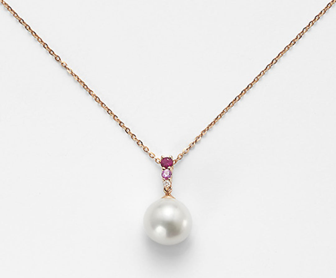 Nihama cl 18k fw 9/9,5 diam. saphir 0,015 ct. rose 0,05 ct rubis 0,09 ct ND0903O3FABI090