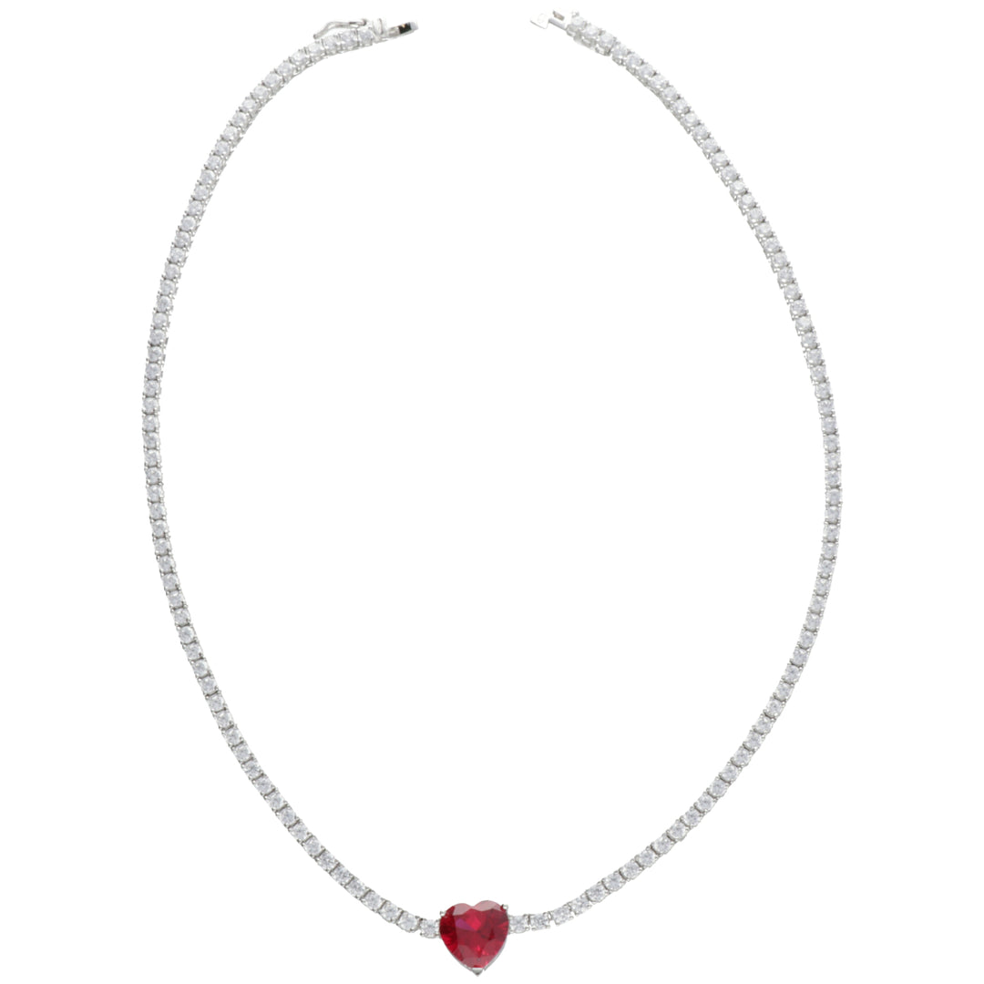 Nihama cl ag925 gem swarovski bianchi e rosso ND7585A4ROSSO00