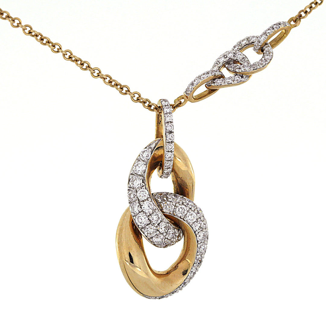 Golay girocolli in diamanti grumette oro rosa GKT104041R-10250000044