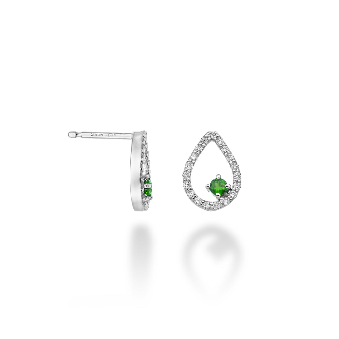 World Diamond Group ou émeraude "goutte" 18 carats n. ct. 0,14 diamètre. 0,28 GO5139O4SMN042