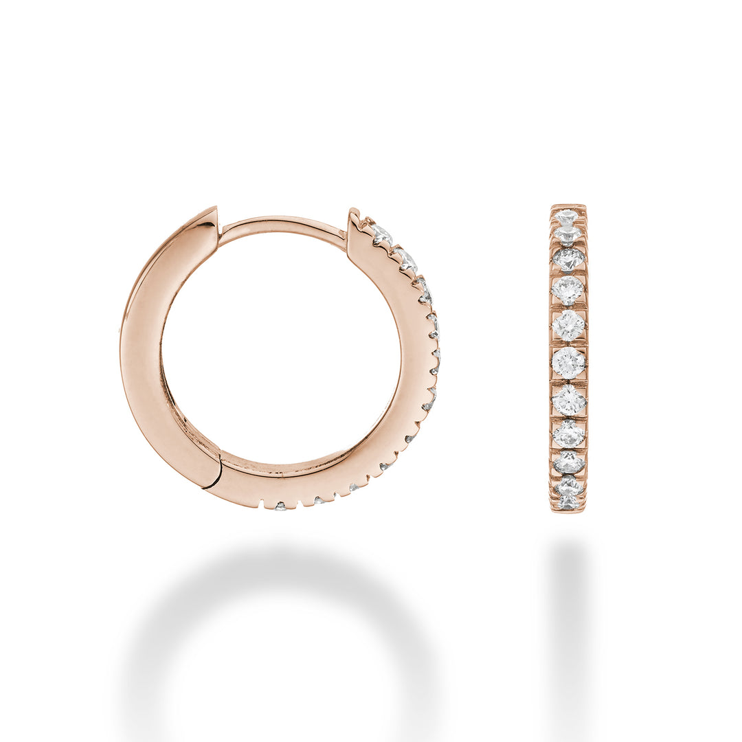 Nihama o oro rosa de 18k ct.0,35 talla 4 diám. este. 15mm NO5079O3BR035-4